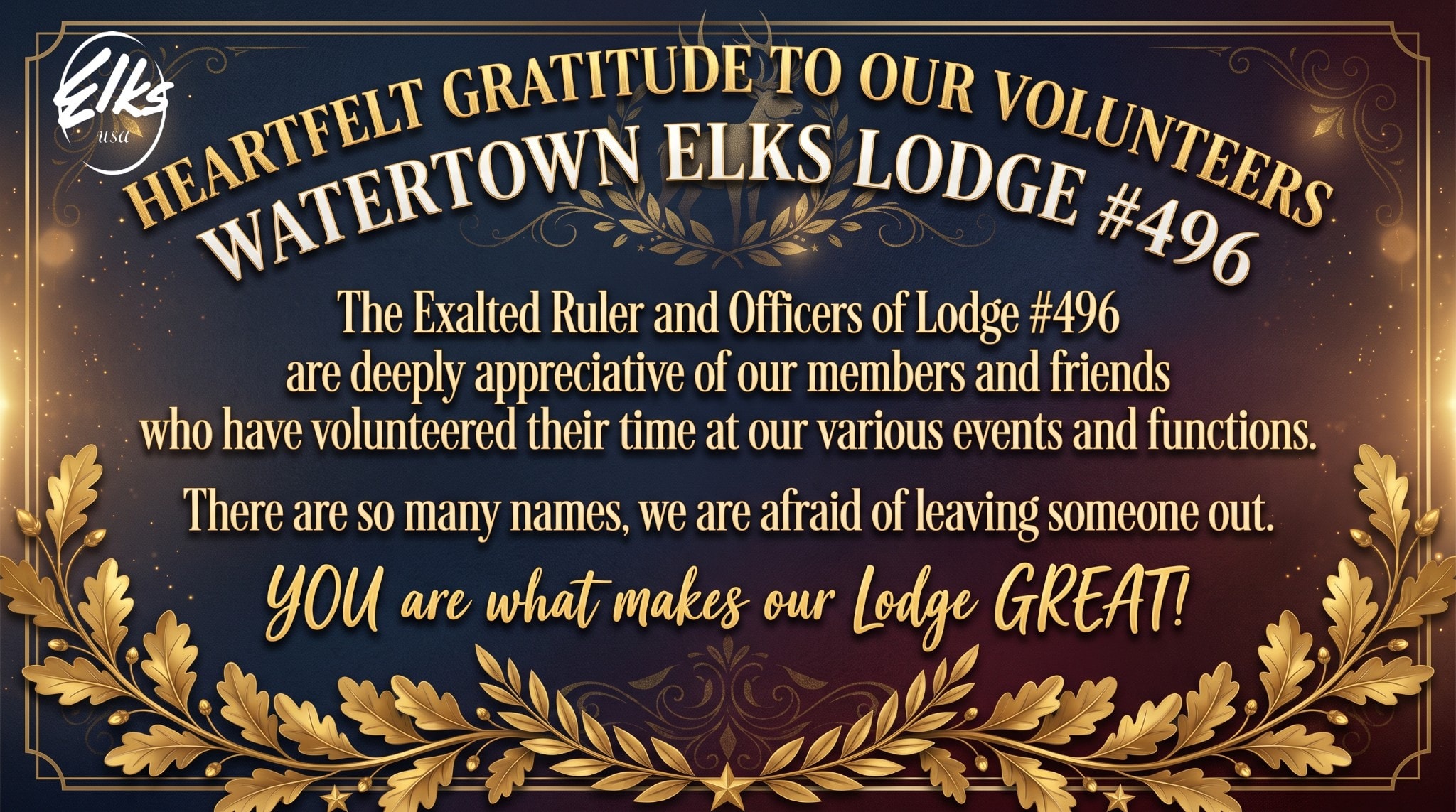 Volunteer Appreciation Award